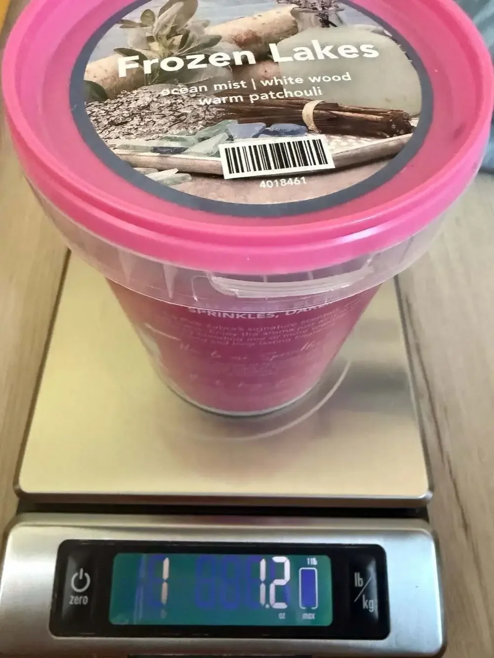 Pink Zebra Sprinkles Soy Wax Melts in Frozen Lakes Scent